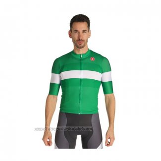 2021 Fahrradbekleidung Castelli Grun Trikot Kurzarm und Tragerhose