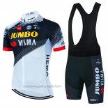 2022 Fahrradbekleidung Jumbo Visma Wei Shwarz Trikot Kurzarm und Tragerhose