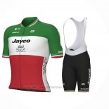 2023 Fahrradbekleidung Jayco Alula Italien Champion Grun Wei Rot Trikot Kurzarm Und Tragerhose