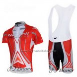 2012 Fahrradbekleidung Nalini Rot und Wei Trikot Kurzarm und Tragerhose