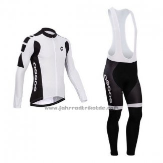 2014 Fahrradbekleidung Assos Wei Trikot Langarm und Tragerhose