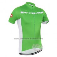 2016 Fahrradbekleidung Castelli Grun und Wei Trikot Kurzarm und Tragerhose