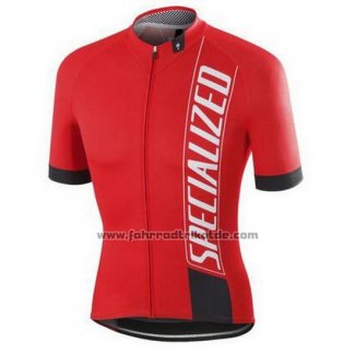 2016 Fahrradbekleidung Specialized Hell Rot und Shwarz Trikot Kurzarm und Tragerhose