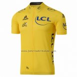 2016 Fahrradbekleidung Tour de France Gelb Trikot Kurzarm und Tragerhose