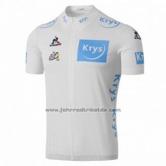 2016 Fahrradbekleidung Tour de France Wei Trikot Kurzarm und Tragerhose