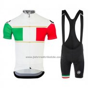 2017 Fahrradbekleidung Assos Champion Italien Trikot Kurzarm und Tragerhose