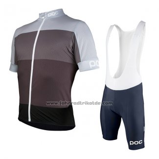 2017 Fahrradbekleidung POC Fondo Elements Braun Trikot Kurzarm und Tragerhose