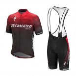 2018 Fahrradbekleidung Specialized Rot Shwarz Wei Trikot Kurzarm und Tragerhose(1)