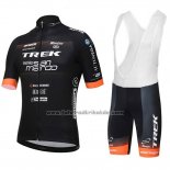 2018 Fahrradbekleidung Trek Selle San Marco Shwarz Trikot Kurzarm und Tragerhose