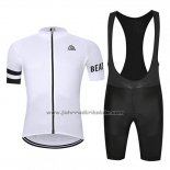 2019 Fahrradbekleidung Chomir Wei Trikot Kurzarm und Tragerhose