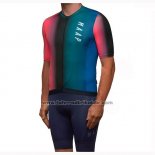 2019 Fahrradbekleidung Maap Cortina Rot Grun Blau Trikot Kurzarm und Tragerhose