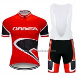 2019 Fahrradbekleidung Orbea Rot Shwarz Trikot Kurzarm und Tragerhose