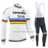 2019 Fahrradbekleidung UCI Weltmeister Corendon Circus Trikot Langarm und Tragerhose