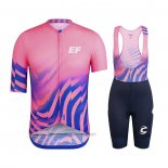 2020 Fahrradbekleidung EF Education First-drapac Rosa Trikot Kurzarm und Tragerhose