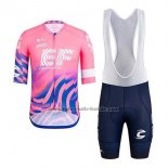 2020 Fahrradbekleidung EF Education First Rosa Trikot Kurzarm und Tragerhose