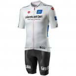 2020 Fahrradbekleidung Giro d'Italia Wei Trikot Kurzarm und Tragerhose