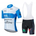 2020 Fahrradbekleidung Israel Cycling Academy Wei und Blau Trikot Kurzarm und Tragerhose