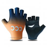 2021 CCC Team Handschuhe Ciclismo Orange Shwarz