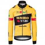 2022 Fahrradbekleidung Jumbo Visma Shwarz Gelb Trikot Langarm und Tragerhose