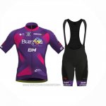 2023 Fahrradbekleidung Burgos BH Fuchsie Trikot Kurzarm Und Tragerhose