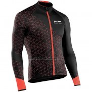 Fahrradbekleidung Northwave Rot Shwarz Trikot Langarm und Tragerhose