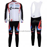 2011 Fahrradbekleidung Cube Shwarz und Wei Trikot Langarm und Tragerhose