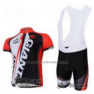 2011 Fahrradbekleidung Giant Rot und Shwarz Trikot Kurzarm und Tragerhose