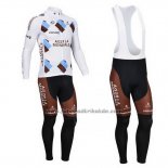 2013 Fahrradbekleidung Ag2rla Braun Trikot Langarm und Tragerhose