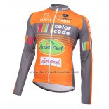 2015 Fahrradbekleidung Color Code Ml Orange Trikot Langarm und Tragerhose