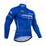 2015 Fahrradbekleidung Giro d'Italia Blau Trikot Langarm und Tragerhose