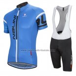 2016 Fahrradbekleidung Nalini Blau Trikot Kurzarm und Tragerhose