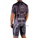 2016 Fahrradbekleidung Rock Racing Braun Trikot Kurzarm und Tragerhose