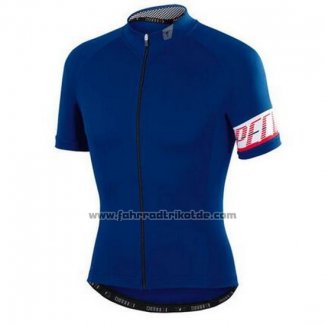 2016 Fahrradbekleidung Specialized Blau Trikot Kurzarm und Tragerhose