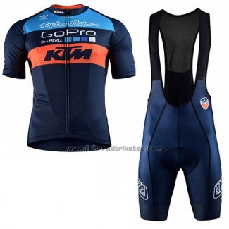 2017 Fahrradbekleidung Ktm Blau Trikot Kurzarm und Tragerhose