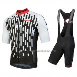 2018 Fahrradbekleidung Nalini Podio Wei Trikot Kurzarm und Tragerhose