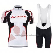 2018 Fahrradbekleidung Vaude Wei Rot Trikot Kurzarm und Tragerhose