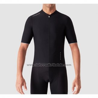 2019 Fahrradbekleidung La Passione Shwarz Wei Trikot Kurzarm und Tragerhose