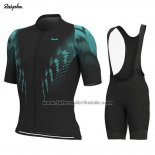 2019 Fahrradbekleidung Rapha Shwarz Grun Trikot Kurzarm und Tragerhose