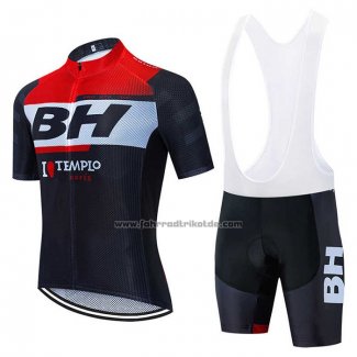 2020 Fahrradbekleidung BH Templo Rot Wei Shwarz Trikot Kurzarm und Tragerhose