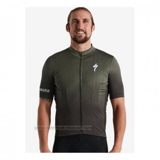 2021 Fahrradbekleidung Specialized Grun Trikot Kurzarm und Tragerhose