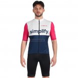 2022 Fahrradbekleidung Nalini Blau Rosa Trikot Kurzarm und Tragerhose