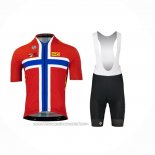 2023 Fahrradbekleidung UNO-X Norwegen Champion Rot Blau Trikot Kurzarm Und Tragerhose