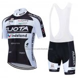 2010 Fahrradbekleidung Kuota Shwarz und Wei Trikot Kurzarm und Tragerhose