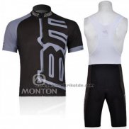 2011 Fahrradbekleidung BMC Shwarz Trikot Kurzarm und Tragerhose