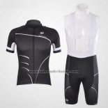 2012 Fahrradbekleidung Giordana Shwarz Trikot Kurzarm und Tragerhose