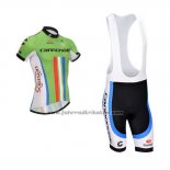 2014 Fahrradbekleidung Cannondale Champion Nuova Zelanda Trikot Kurzarm und Tragerhose