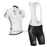 2014 Fahrradbekleidung Tour de France Wei Trikot Kurzarm und Tragerhose