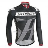 2016 Fahrradbekleidung Specialized Ml Shwarz und Grau Trikot Langarm und Tragerhose