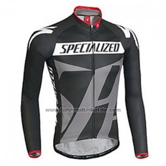 2016 Fahrradbekleidung Specialized Ml Shwarz und Grau Trikot Langarm und Tragerhose