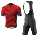 2017 Fahrradbekleidung Altura Peloton Rot Trikot Kurzarm und Tragerhose